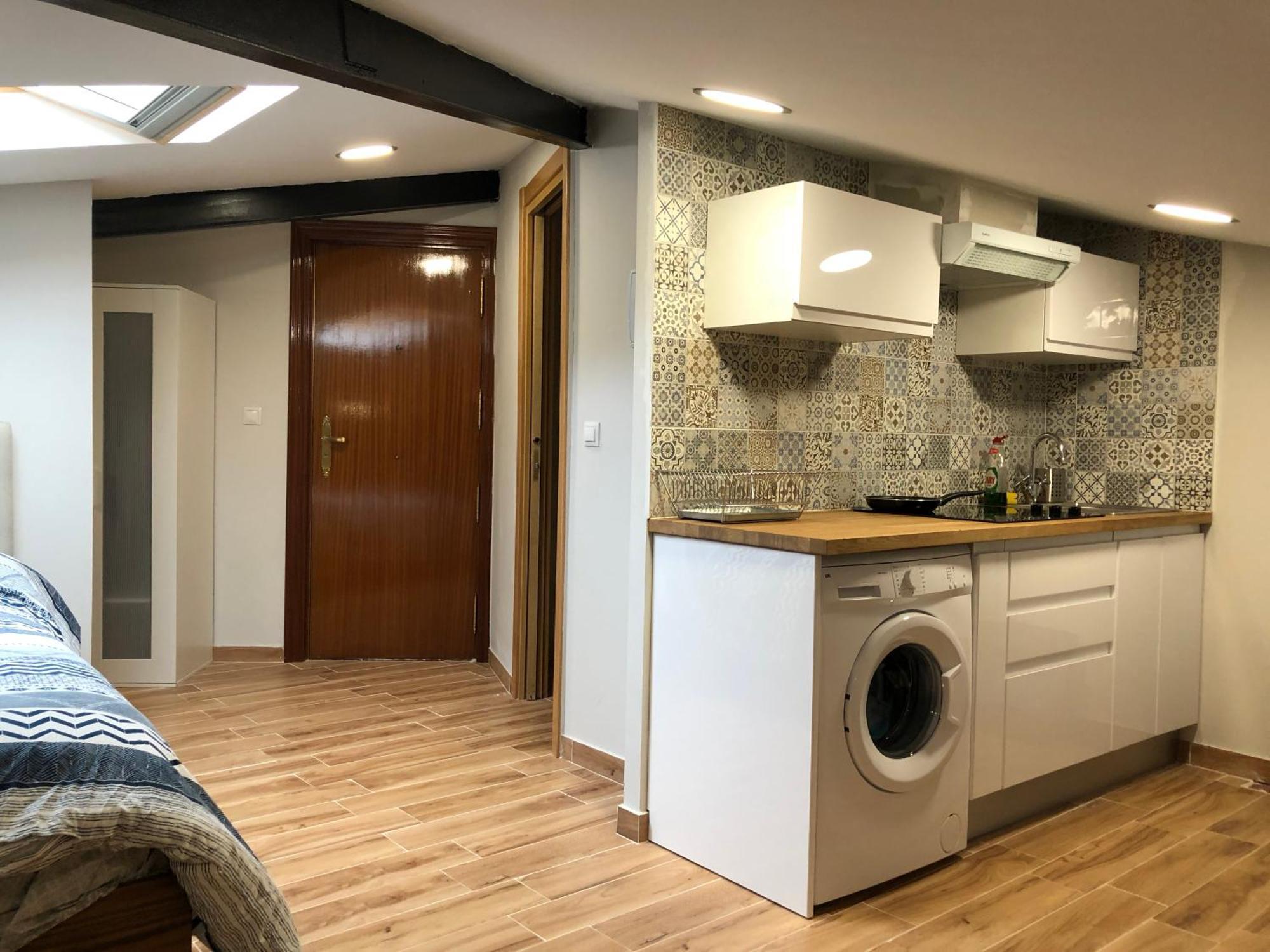 Habitacion Con Cocina Y Bano Bilbao Buitenkant foto
